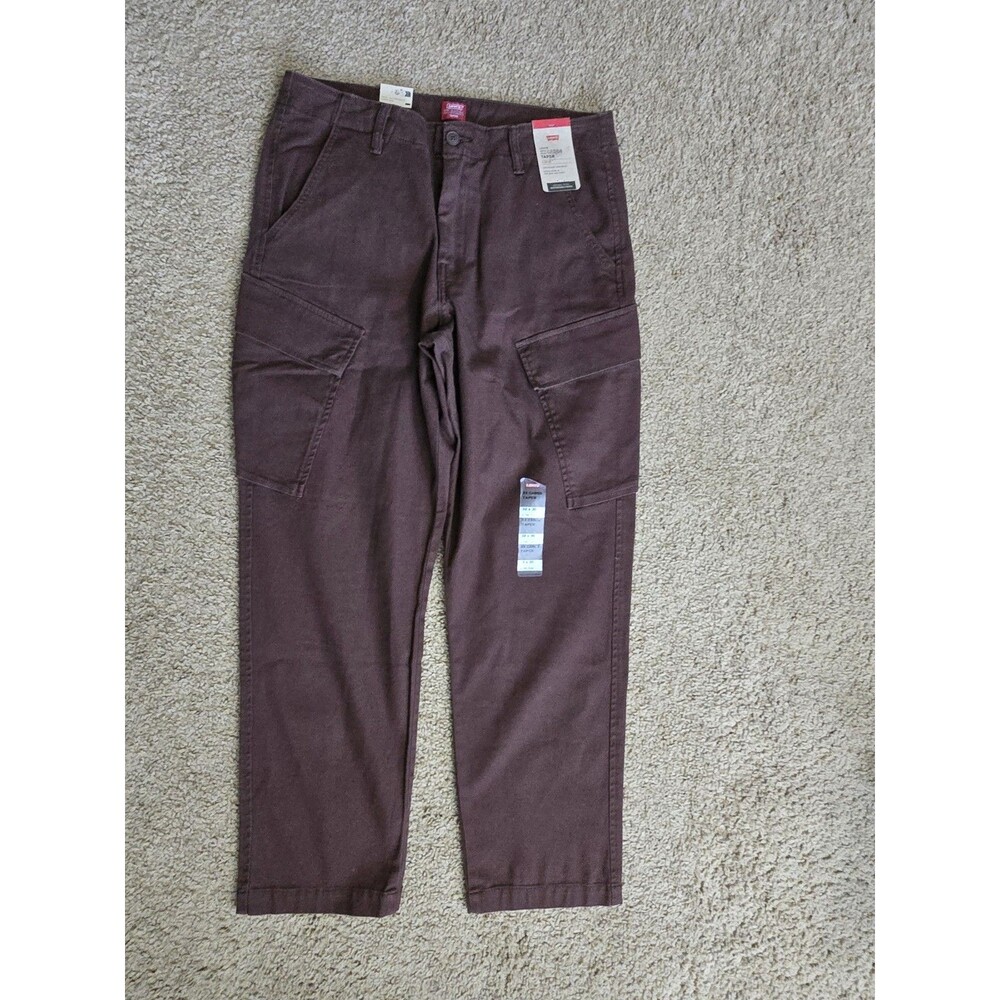 Levi’s XX Cargo Taper Pants Men's 32x30 Delicioso Brown Stretch Poplin Chino NEW - Picture 7 of 11